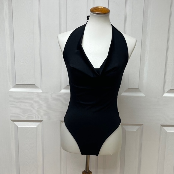 Edited Backless Cowl Neck Bodysuit - Size S. - Picture 1 of 15